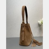 Top Quality 1:1 Mirror Prada Suede Bucket Bag 1BE079