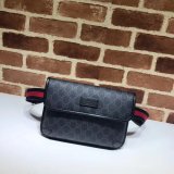 Gucci Top Quality 598113 GG Black belt bag