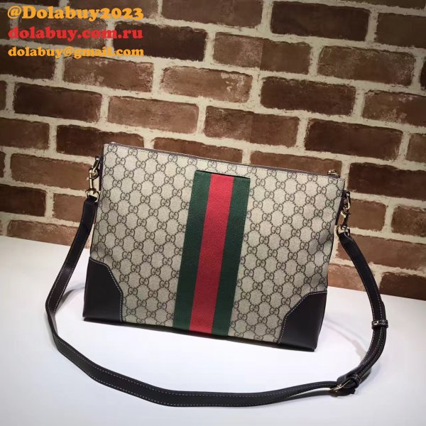 7 Star Gucci Fake 474139 GG Supreme Wide Messenger