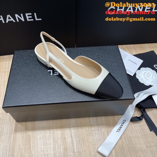 Luxury Knockoff CHANE Cheap SLINGBACKS