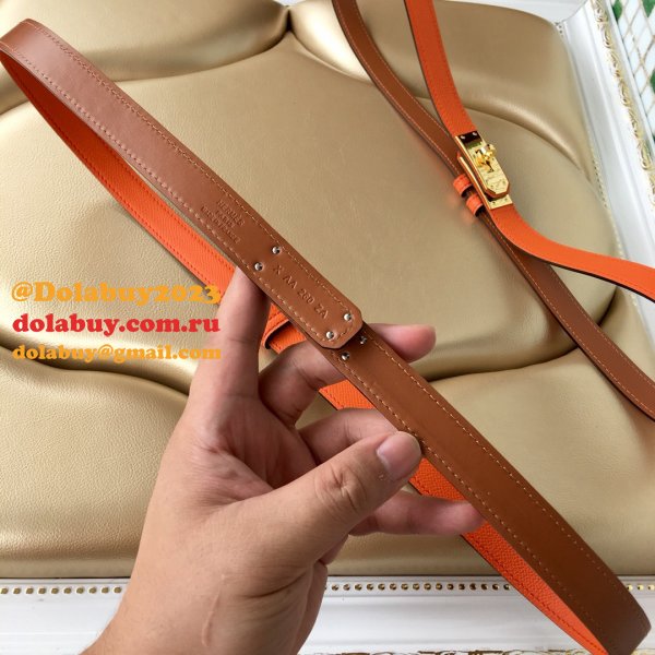 7 Star hottest selling hermes kelly thin belt 17mm