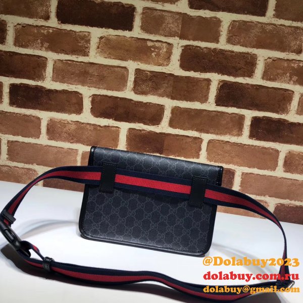 Gucci Top Quality 598113 GG Black belt bag