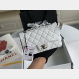 Top Quality CC Caviar Leather Flap Bag 1116 20CM