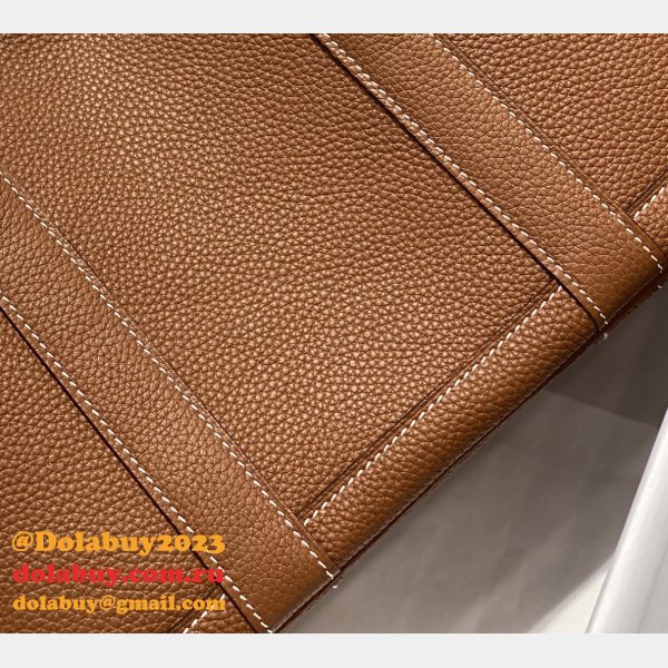 Hermes Garden Party Brown Designer Replica Handbags