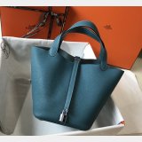 Designer Hermes Picotin Bags 18/22CM Silver Replica Best Online