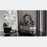 Perfect Christian Dior Lady Dior 24cm Duplicate Bags