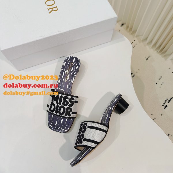 7 Star dior Dway Heeled Slide