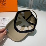 Hermes High Quality Canvas fabric Peaked cap