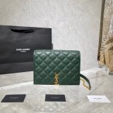 Replicas Saint Laurent Becky Large chain bag in quilted lambskin