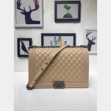 High Quality CC Le Boy Luxury Bags Lambskin 30cm