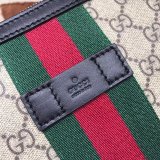 Top Quality Gucci Web GG Supreme Flat Messenger Replica 471454 Bag