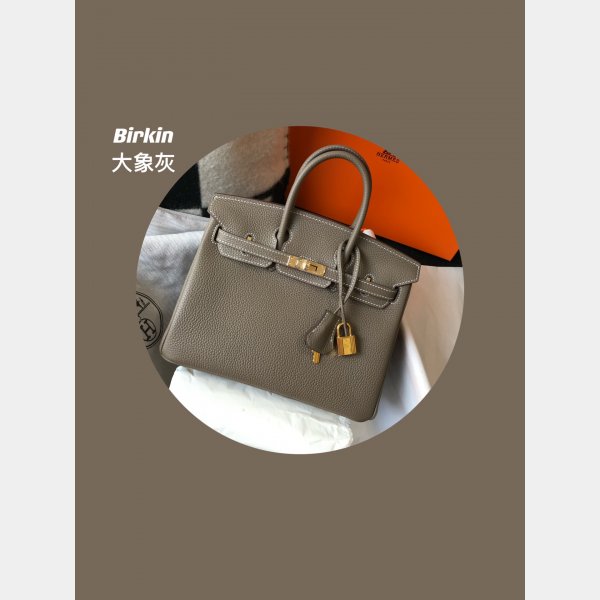 Quality Hermes Birkin Replica 25CM TOGO Leather Handbags UK