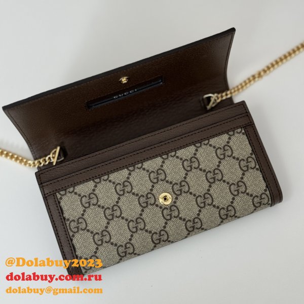 Gucci Ophidia Chain 1:1 Mirror Inspired 772309 Wallet GG Canvas Continental