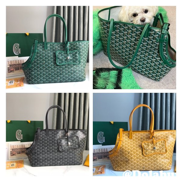 Fashion Goyard Chien Gris & Pocket Pet bag