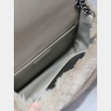 SAINT LAURENT NIKI YSL DESIGNER rabbit fur 498894 BAG