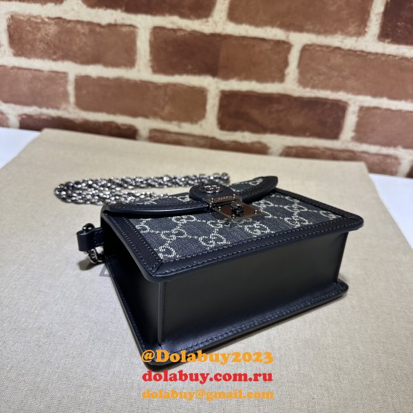 Knockoff Ophidia GG Gucci Black 696180 Shoulder Bag