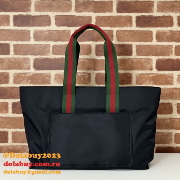 Replica Gucci 7 Star 802172 Tote Bag Black Nylon