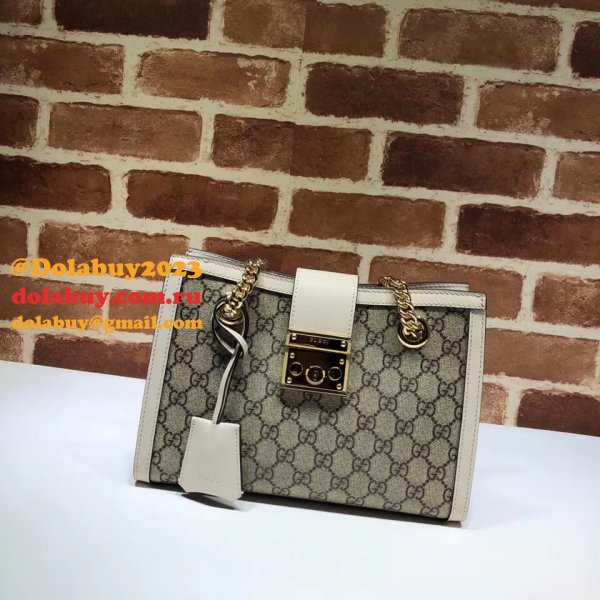 UK Gucci Replica GG Supreme Padlock Small Shoulder 498156 Bag