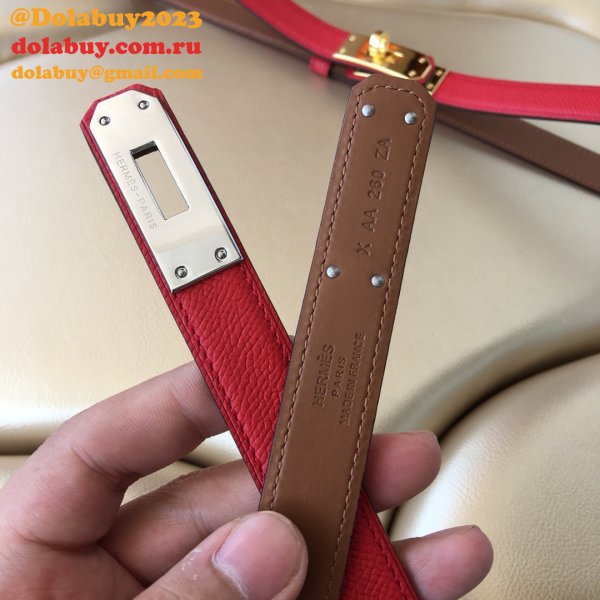 7 Star hottest selling hermes kelly thin belt 17mm