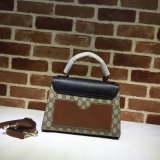 Gucci Replica 453188 GG Supreme Padlock Small Top Handle Bag