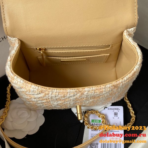 New 1:1 Mirror Flap Bag AS4035 Top Handle Luxury