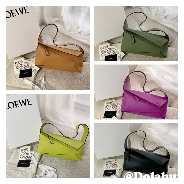 Shop Loewe Replica Puzzle Leather Hobo Top Quality Bag