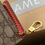 Gucci Designer Beige GG Supreme mini bag with cherries