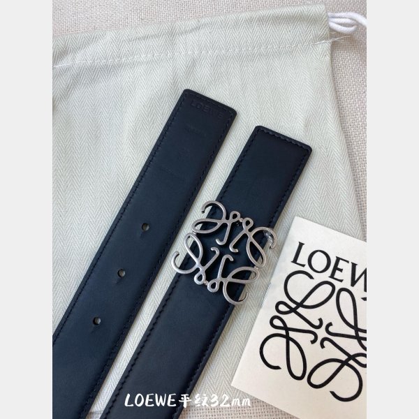 Loewe Top Quality Fashion Anagram 3.2CM Width Replicas Belts