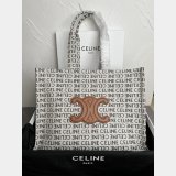 Designer Celine Replica Cabas Thais 196762 Large Striped Textile Bag